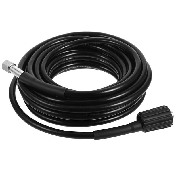 PTOOTP Manguera de alta presión M22 de 8 m y 160 bar para hidrolavadora (negra)