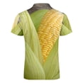 thumbnail image 5 of Corn Cob Men Zipper T-shirt Summer Casual Short Sleeve T-shirt Top, 5 of 7