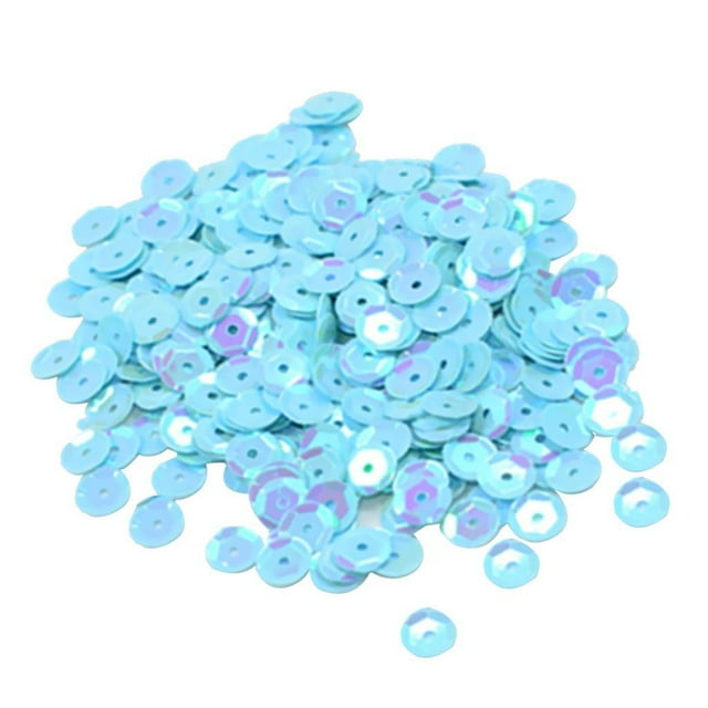 maskred Vibrant 400 Pcs Rondes en Vrac Sequins Couture Embellissement 7mm Bleu 1ensemble