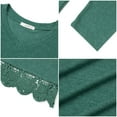 thumbnail image 5 of UVN Fall Tops for Women Long Sleeve Lace Trim V Neck Blouses Dressy Casual A Line Tunic Shirts, 5 of 8