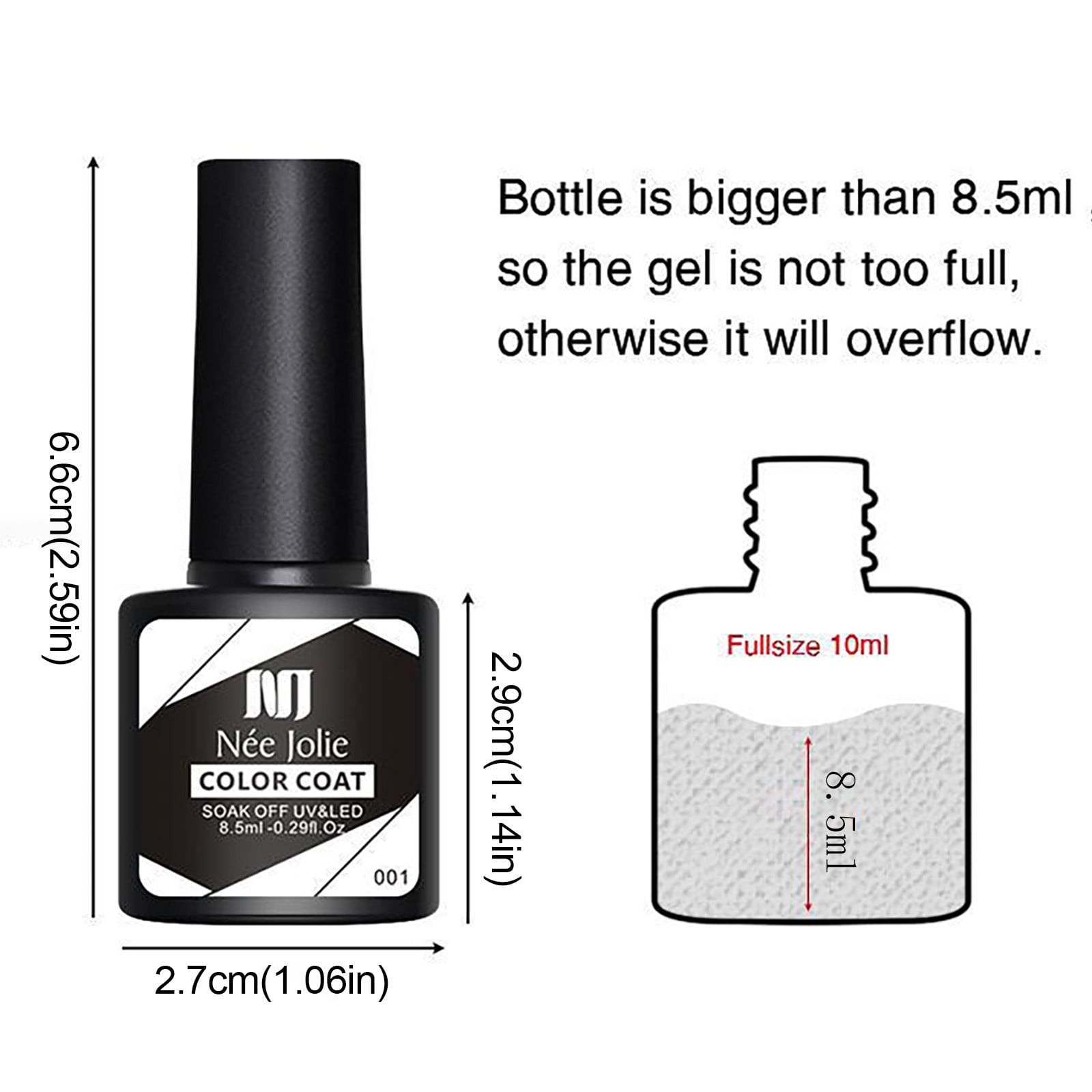 ASEIDFNSA Gel Cleanser for Nails Lip Glitter Gel Nail Varnish Semi Permanent Varnishes Manicure Nail Polish Nail Base Top Coat for Gel Polish 6*8.5Ml