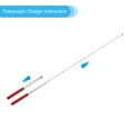 thumbnail image 3 of Unique Bargains 1.2M/4ft Telescopic Handheld Flagpoles, 4Pcs Teachers Pointer Stick Red, 3 of 7