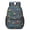 Excavator and Stop Sign Blue Pattern, variant on Excavator and Star Blue Pattern 17" Waterproof Oxford School Backpacks for Teens, S-Shape Padded Straps, for School, Travel, Hiking, Camping