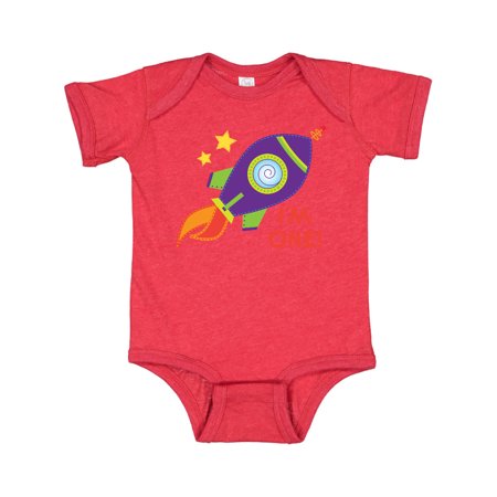 

Inktastic 1st Birthday Rocketship One Year Old Gift Baby Boy or Baby Girl Bodysuit