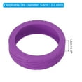 thumbnail image 2 of Uxcell Luggage Wheels Covers, Luggage Wheel Protector Covers Silicone Suitcase Wheel Covers for Suitcase, Purple 4Pcs, 2 of 7