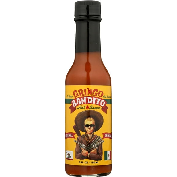 Pack of 12, Gringo Bandito Hot Sauce, 5 fl oz