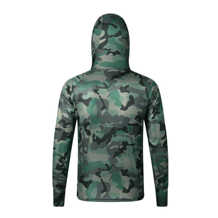 IYTR Men's Fishing Shirt Long Sleeve Sun Protection UPF 50+ Quick