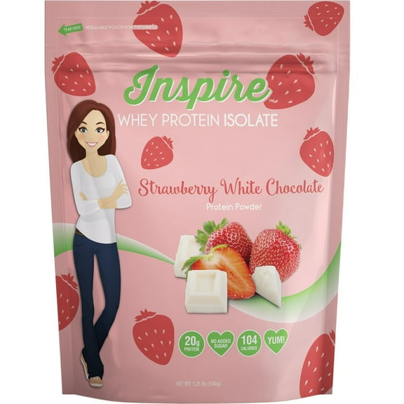 Inspire Strawberry White Chocolate Protein Powder by Bariatric Eating