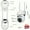 White-3, variant on 2/4/6pcs 1080P HD WiFi Security Camera, Indoor Outdoor 355° Pan-Tilt Color Night Vision, 2.4G AI Motion Detection & Two-Way Audio Intercom