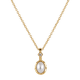 thumbnail image 5 of Set de Regalo para Mujer hasta 6 en 1, LuckyLy Kit de Collar y Dijes con Baño de Oro 14k, Perla y Zirconia Cúbica – Joyería ideal como Regalos para Mujer Navidad, San Valentín y Mamá dorado Óvalo, 5 of 8