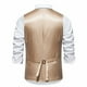 thumbnail image 4 of pstuiky Camisetas sin mangas para hombre, Nueva camiseta sin mangas con cuello tipo blazer y estampado de chaleco cruzado para hombre Camisas de hombre m, 4 of 9