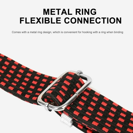 

GXSR Adjustable Flat Bungee Cords Latex Bungee Straps with Adjustable Length Carbon Steel Buckle & Hooks for Hand Carts Heavy Duty Cargo Luggage Rack Camping