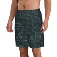 thumbnail image 2 of Adobk Chemical Print Men's Swim Trunks Hawaiian Bathing Suit Swimsuits Beach Shorts with Pockets-XX-Large, 2 of 6