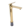 thumbnail image 2 of Modern, Rust-Resistant Elegance for Your Sink Brushed Gold Single Lever Bathroom Faucet, 2 of 8