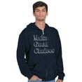 thumbnail image 5 of Make Good Choices Motivational Gym Zip Up Hoodie Men's Women's Brisco Brands X, 5 of 6