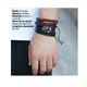 thumbnail image 4 of Pulsera Ancla Xtellar Cuerda Cuero Cuentas 4 En 1 Vintage Unisex Largo 6 cm, 4 of 4