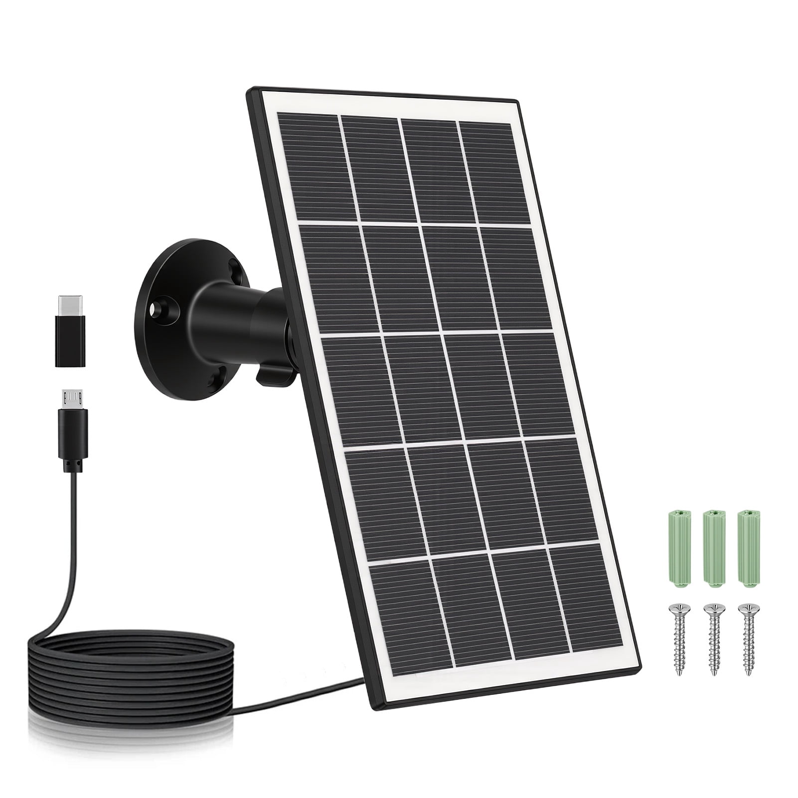 2-Pack Solar Panel for Ring Camera Compatible with Ring Spotlight