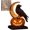 C, variant on ShaoXinWan Halloween Pumpkin Dragon Resin LED Table Lamp, Medieval Fantasy Statue Night Light, Gothic Spooky Decor for Bedroom, Garden Patio and Holiday Decoration