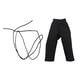 thumbnail image 3 of Pantalones de muñeca masculina 1/18, mini pantalón largo de pierna ancha, deportes atléticos, pantalones de figura masculina, disfraz para figuras de negro, 3 of 7