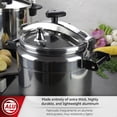 thumbnail image 2 of Magefesa Chef 23-Quart Aluminum Pressure Cooker, Stainless Steel Lid, Thermodiffusion Base, 3 Safety Systems, 2 of 7