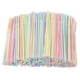 thumbnail image 1 of Pajitas de plástico para beber 1300 unidades | Paquete a granel desechable flexible de 8 pulgadas con rayas multicolores | Plástico sin BPA para bebidas frías y calientes | Fiesta Comida Rápida, 1 of 8