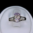 thumbnail image 5 of Adlai Simulated Fire Opal Ring Women Purple Cubic Zirconia Ginger Lyne Collection, 5 of 5