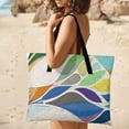 thumbnail image 4 of Cute Colorful Flower Outdoor Picnic Blanket, Foldable Waterproof Beach Mat, Portable Beach Blanket for Beach Camping, Hiking, Family Concerts, 4 of 7