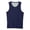 Dark Blue, variant on Minjewel Men Solid Color Casual Sleeveless Tank Top,Olive Green L