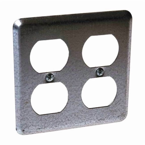 Raco Electrical Box Cover,2 Duplex Receptacle 873