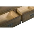 thumbnail image 4 of Crafters and Weavers Arts and Crafts Wood Open Shelf Bookcase in Oak/Walnut, 4 of 5
