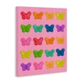 thumbnail image 2 of Stupell Industries Contemporary Colorful Butterflies on Pink Canvas Art, 16 x 20, by LISH Creative, 2 of 8