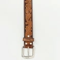 thumbnail image 3 of BE BAR H EQUINE 34 In Floral Hand Tooled Western Genuine Leather Belt Brown, 3 of 5