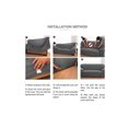 thumbnail image 5 of Shanna Stretch Couch Covers Chaise Lounge Non-Slip Sofa Covers Modern Geometry Sofa Protector (Gray Geometry,1 Seater), 5 of 8