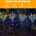 thumbnail image 4 of 2 Pack Solar Garden Stake Lights, Outdoor Solar Lights, LED Solar Powered Flower Lights, 4 of 7