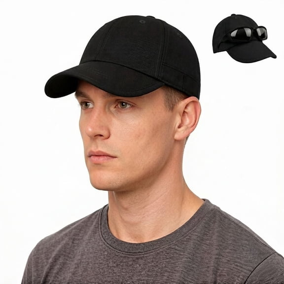 Unstructured Vintage Baseball Cap, Foldable Soft Brim Adjustable Plain Dad Hat for Men Women, Ideal for Hiking Fishing Golf