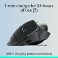 Logitech MX Ergo S Plus Wireless Trackball Mouse, USB-C, Ergonomic ...