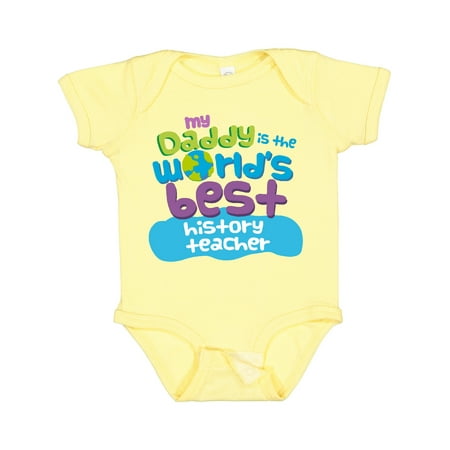 

Inktastic World’s Best History Teacher Daddy Gift Baby Boy or Baby Girl Bodysuit