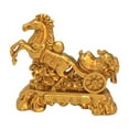 thumbnail image 3 of Kuntesetty Chinese Style Horse Statue Alloy Home Decor for Living Room Cabinet Bookcase 8cmx8.5cm, 3 of 9