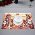 thumbnail image 3 of EREHome Set de 4 Sets de Table Père Noël de Noël avec Support 12x18 Pouces, 3 of 5