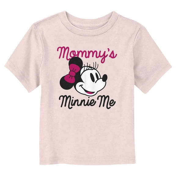 Toddler's Minnie Mouse Mommy's Minnie Me Portrait  Graphic Tee Light Pink 5T