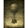 "Marmont Hill ""Flying House"" Surreal Artists Mixed Media Print on Canvas"