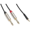 thumbnail image 2 of PRO TPA Breakout Cable - 1/8" TRS to Dual 1/4" TS 3ft, 2 of 2