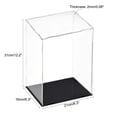 thumbnail image 2 of Unique Bargains Acrylic Clear Display Case Box Dustproof Protection Showcase Cube Collectibles Show Box 20x15x30cm, 2 of 7