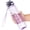A-Clear Purple, variant on BPA-free tritan sports water bottle with time marker, leakproof wide mouth design for daily hydration