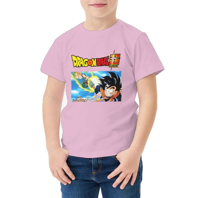 Camiseta Algodón de DBZ para niños