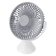 thumbnail image 4 of Ventilador de mesa de escritorio de 3 velocidades, soporte colgante, doble uso, USB, rotación de 360 °, tienda de campaña, ventilador de techo, 1500mAh, gris, 4 of 5