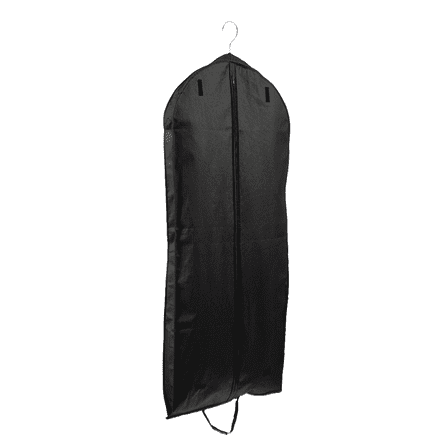 55'' Breathable Black (Gusseted) PP Non Woven Garment Bag, 1 Count - Basic LTD