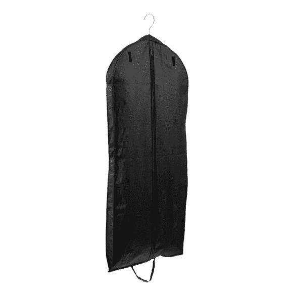55'' Breathable Black (Gusseted) PP Non Woven Garment Bag, 1 Count - Basic LTD