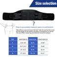 thumbnail image 6 of Hehanda Lumbar Back Support Belt Unisex Breathable, Black, 6 of 7
