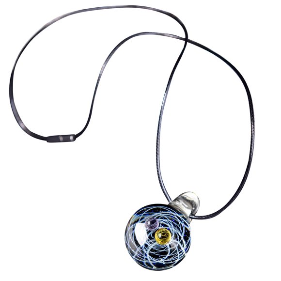 Colgante cósmico esmaltado, collar de cuerda de cera, bola de cristal, regalos creativos, joyería para parejas para hombres y mujeres Wmkox8yii  fajkfhkj395